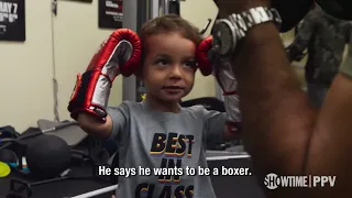 Canelo teaching his son a beautiful lesson