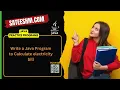 Write a Java Program to Calculate electricity bill