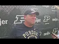 2026 Purdue Football Training Camp - Barry Odom