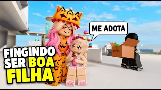 😍FINGINDO SER UMA BOA FILHA PRA SER ADOTADA EM BROOKHAVEN #brookhaven
