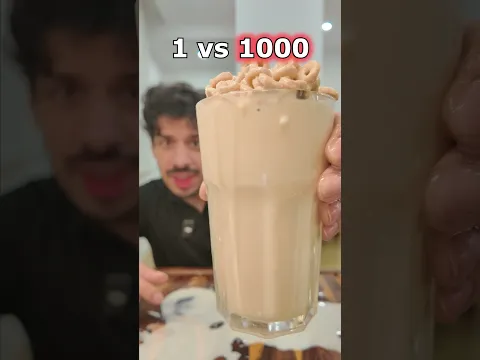 Cereal con 1 vs 1000 Gotas de Leche 💧