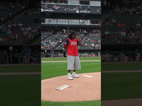 DUKE DENNIS PITCHES AT AN MLB GAME...