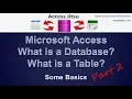 Microsoft Access - What is a Table Part 2