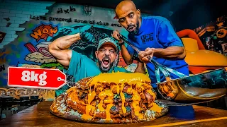 اكبر تحدي برجر عملاق بوزن ٨ كيلو The Biggest Burger Challenge 8 KG 