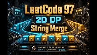 LeetCode 97 Interleaving String in less than 5 minutes 2D Dynamic Programming