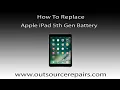 How To Fix Replace Apple Ipad 5Th Gen A1822 A1823 Battery