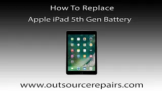 How To Fix Replace Apple Ipad 5Th Gen A1822 A1823 Battery