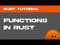 Functions in rust