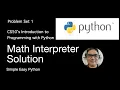 Math Interpreter Solution CS50P - Problem Set 1