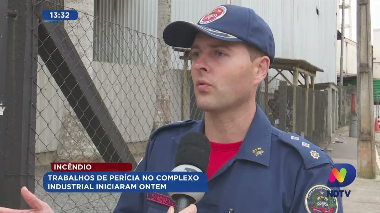 Incêndio: trabalhos de perícia no complexo industrial iniciaram ontem (13)