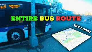 RACING The Bx9 BY FOOT Entire NYC Bus Route First L MTA Bus Race GoPro POV Running