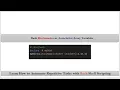 Section-8 -1 Introduction to Bash Dictionary Variables VRTech By NarendraP