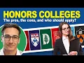 What are honors colleges The pros the cons and who should apply