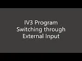 Discrete IO Program Switching through External Input KEYENCE IV3 Vision Sensor Support