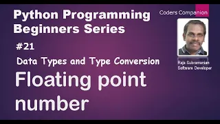 Data Types and Type Conversion - Floating point number