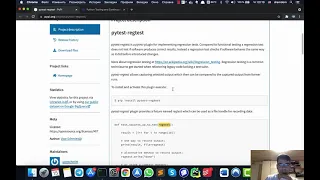 Regression tests in the Python