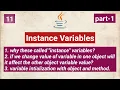 Instance variables and its initialization with object method part-1 java