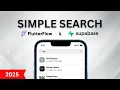 SIMPLEST way to make Simple Search in FlutterFlow and Supabase 2025