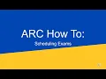AIM ARC Tutorial - Scheduling Exams