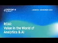Download Lagu ROAI: Value in the World of Data, Analytics and AI | EAI London