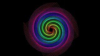 Draw this Amazing Rainbow spiral in Python
