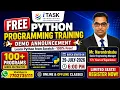 Master Python Programming 2026 FREE Demo Class Hands-On Coding Real-Time Examples