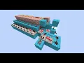 Minecraft Rapid 8GT Synchronous Bidirectional Redstone Binary Counter