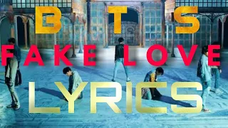 bts fake love lyrics