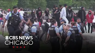 Dozens of teens arrested 9 weapons recovered during large gathering in Hyde Park