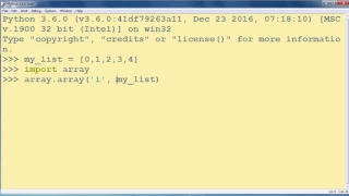 How to Convert a List of Integers to an Array in Python programming language