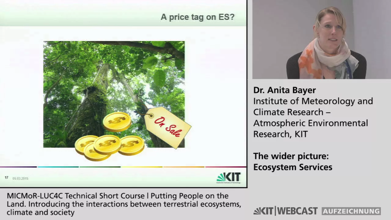The wider implications of land-use changes: Ecosystem Services, part I