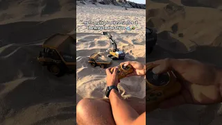 Brought my Tobouy RC Excavator to the beach