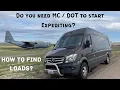 Do you need MC DOT to start Expediting How to find loads for cargo vans
