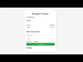 Frontend Projects Build a Powerful Budget Tracker App with HTML CSS JavaScript