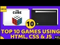 Top 10 games using Html css javascript in Hindi