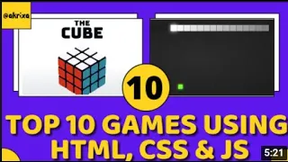 Top 10 games using Html css javascript in Hindi