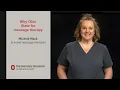 Why Ohio State for massage therapy Ohio State Medical Center