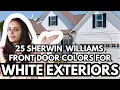 Sherwin Williams FRONT DOOR COLORS for WHITE Exteriors - 25 Ideas