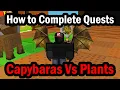 How to Complete Quests and Get Rewards in Capybaras VS Plants Roblox