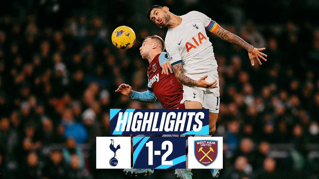 TOTTENHAM HOTSPUR 1-2 WEST HAM // PREMIER ...