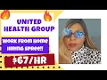 United Health Group Remote work from home Jobs spree work