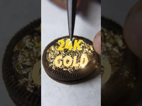 24K Gold Oreo biscuit #vlog #shorts