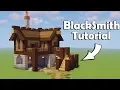 Minecraft How to build a Blacksmith Tutorial
