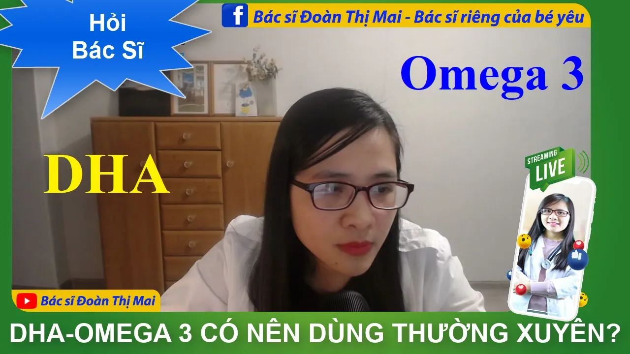 Outline Video DHA OMEGA 3 có nên dùng thường xuyên không? Bé như nào là chậm nói?