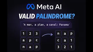 Valid Palindrome - Two Pointer Approach Asked at Meta AI LeetCode 125 Interview Prep