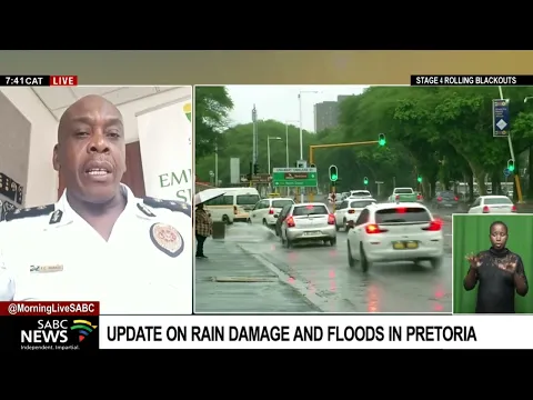 Download MP3 Update on rain damage and floods in Pretoria