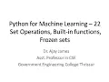 Python for Machine Learning - 22