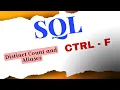 Distinct Count and Aliases in SQL SQL Tutorial for Beginners in Tamil SQL in