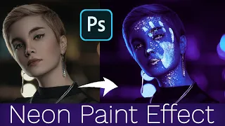 Download NEON LIGHTS EFFECT PHOTOSHOP TUTORIAL | Face Neon Paint Effect Tutorial MP3