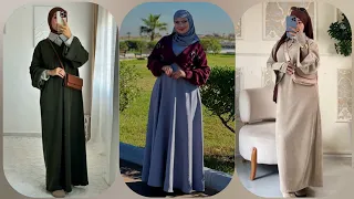 أجمل موديلات فساتين شتاء 2025 2026 للمحجبات دريسات خروج للبنات موضة شتاء 2025 Winter 2025 Dresses 
